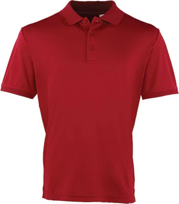Produktbild von Premier Workwear PR615 | Herren Coolchecker Piqué Polo / ® Standard 100 - Farbe: Burgundy (ca. Pantone 216) - Größe: 3XL