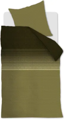 Produktbild von Beddinghouse Biber-Bettwäsche-Garnitur Demi Farbe Green Größe 155x220