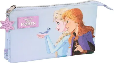 Produktbild von Safta Frozen ´´believe´´ Triple Federmäppchen Blau Mann Blau One Size