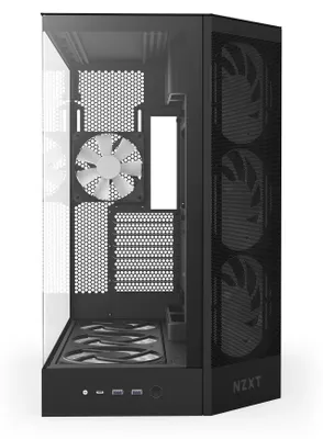 Image de NZXT H9 Flow RGB+ (2025) Midi Tower avec fenêtre noir