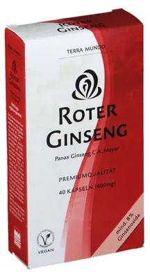 Image de TERRA MUNDO Ginseng rouge 400 mg gélules, 40 gélules