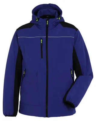 Produktbild von PLANAM Herren Softshelljacke rECOline TPU Kornblau/Schwarz S