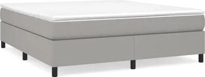 Produktbild von vidaXL Boxspringbettgestell Hellgrau 160x200 cm Stoff