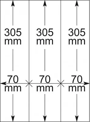 Produktbild von Lindner 802122P T-Blanko-Blätter - 10er-Packung