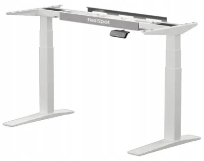 Image de Bureau électrique réglable en hauteur, en bambou, 140 x 70 cm, blanc