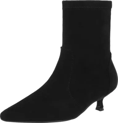 Produktbild von Ital-Design Damen Stiefeletten Klassische Stiefeletten  Wildlederoptik Klassische Stiefeletten 90471400 Schwarz Gr.  36