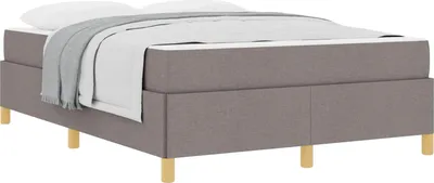 Produktbild von vidaXL Bettrahmen Taupe 140 x 190 cm Stoff