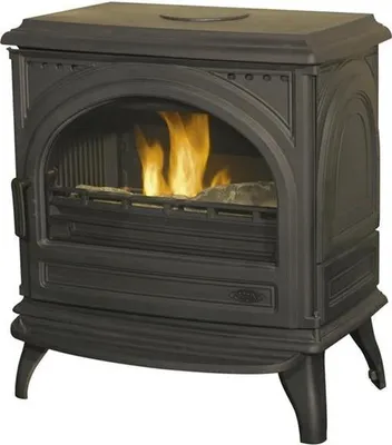 Image de Poêle à bois fonte 7kw anthracite - Godin - 366109 - seclin