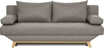 Image de Banquette Convertible 3 Places TEIJO, Coffre de Rangement, Tissu Taupe, 187 x 91 x 82 cm, Couchage 140 x 190 cm