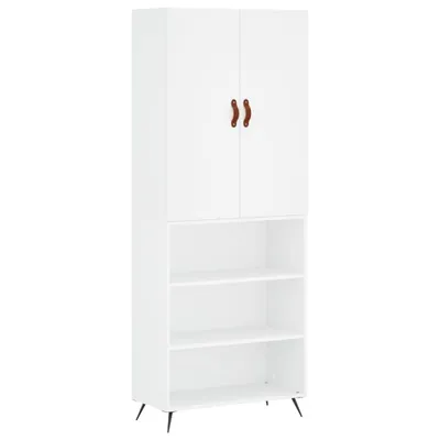 Produktbild von Highboard Weiß 69,5x34x180 cm Holzwerkstoff