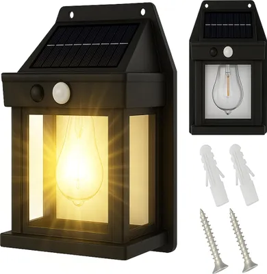 Zdjęcie produktu dla Lampa Solarna Led Elewacyjna Kinkiet Oświetlenie Czujnik Ruchu Zmierzchu