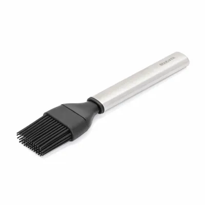 Obrázok produktu pre Brabantia 137440, Plochá kefa, Silikón, Nerezová oceľ, Čierna, Strieborná, 40 mm, 15 mm