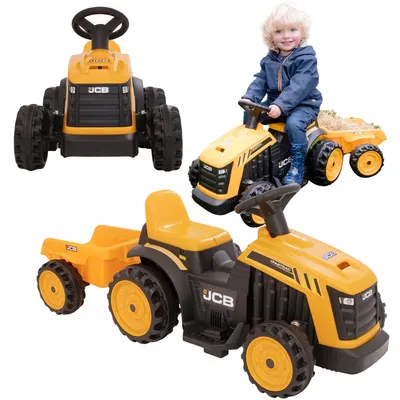 Obrázok produktu pre EVO Tractor JCB – detské vozidlo na batérie s prívesom