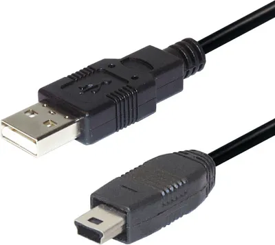 Immagine prodotto di Cavo di collegamento Transmedia; connettore USB tipo A - connettore mini USB a 5 poli, 1,0 m, C 158-1