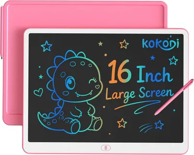 Immagine prodotto di Lavagna elettronica per bambini dai 3 anni, dimensioni 40,6 cm, lavagna colorata e luminosa, ideale per bambini dai 3, 4, 5, 6, 7 e 8 anni, un regalo divertente