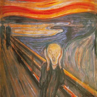 Obrázek produktu pro Edvard Munch umělecký obraz - Výkřik, 1893 (100 x 100 cm)