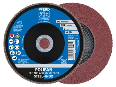 Produktbild von PFERD 67708185, 18 cm, 2,22 cm, 8500 RPM, 80 g, 10 Stück(e)