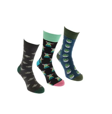 Produktbild von Star Wars: The Mandalorian 3pk Socken Geschenkbox UK Größe 6-11