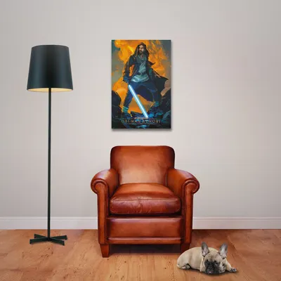 Produktbild von Star Wars - Poster - Kenobi Guardian + 1 Packung tesa Powerstrips® - Inhalt 20 Stück