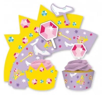 Produktbild von Prinzessin Party Muffin / Cupcake Deko Set