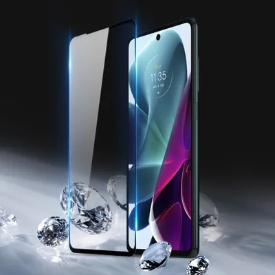 Produktbild von Motorola Moto G200 5G Displayschutz - Dux Ducis Full-Cover Panzerglas - Schwarz