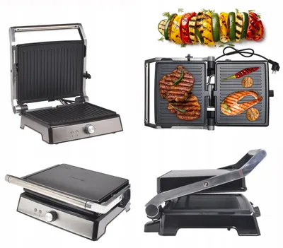 Produktbild von Elektrischer Grill 2000 W Kamille-Klappbarer Sandwichmaker Für Toasts Und Panini