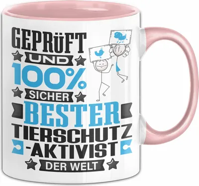 Produktbild von Tierschutzaktivist Geschenk Lustiger Spruch für Tierschutzaktivist Geschenkidee Bester Tierschutzaktivist Der Welt (Rosa)
