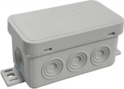 Produktbild von Aufputzdose, hermetisch IP54, grau, aufschnappbar, 80x45x41 Viplast 03803