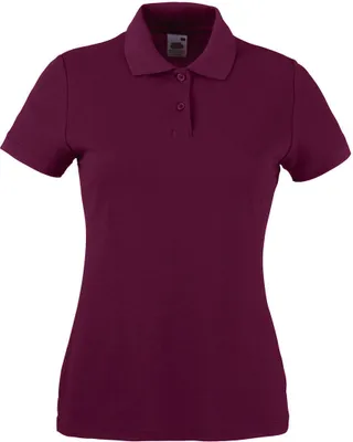 Produktbild von Fruit of the Loom 63-212-0 | Lady-Fit 65/35 Damen Poloshirt - Farbe: Burgundy - Größe: M
