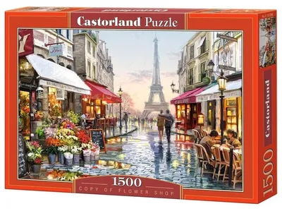 Obrázok produktu pre Castorland Flower Shop 1500 pcs, 1500 kusov, Mesto, 9 rok / roky