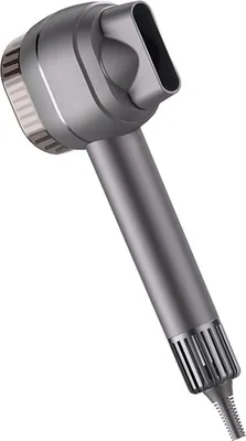 Produktbild von 2-in-1-Haartrockner und Glättungskamm, Hochgeschwindigkeitsföhn, Haarglätter, 110.000 U/min, 20m/s schnelles Trocknen, Rotlicht-Haarpflege, 2 Geschwindigkeiten und