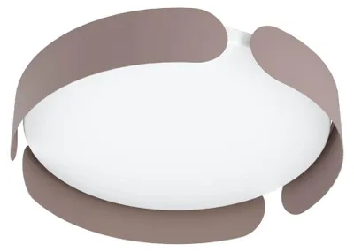 Image de Eglo 99623 VALCASOTTO Plafonnier LED 20 W, Ø 370 mm, couleur moka, blanc et blanc chaud