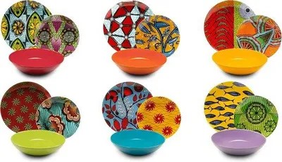 Obrázek produktu pro Sada nádobí Famanu pro 6 osob – 18 kusů, porcelán