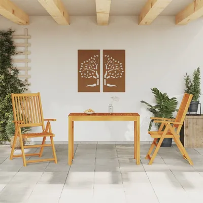 Image de Maison Exclusive - Ensemble de salle à manger de jardin 3 pièces en bois massif d'acacia