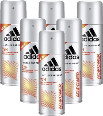 Produktbild von 6 x 150ml Adidas ADIPOWER 72H Deo Deospray Herren Deodorant Parfüm Bodyspray