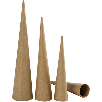 Produktbild von Creativ Company hohe Kegel, H: 20-25-30 cm, T 4-5-6 cm, 3 Stück 1 Box