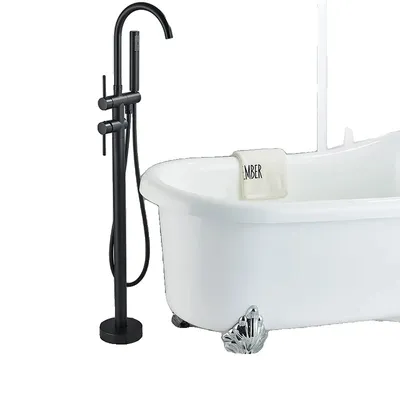 Obrázek produktu pro Koupelnová baterie, 360° otočná výtoková trubice, ruční sprcha ABS, matná černá A