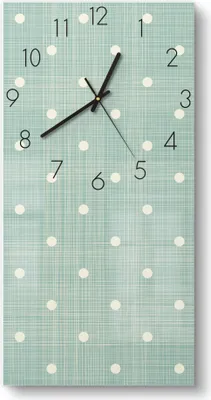 Produktbild von DEQORI Glasuhr 30x60 cm Zahlen 'Serviettendesign' Wanduhr Glas Uhr Design leise