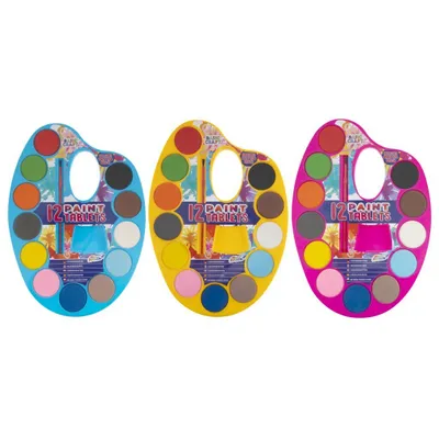 Immagine prodotto di Basic Craft Waterverfpalet + Penseel 12 Kleuren