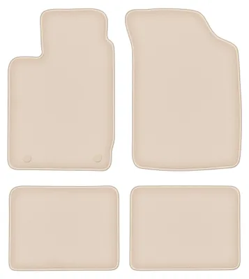 Image de Tapis de sol en moquette pour Renault Clio II 1998-2005 (à hayon) – jeu 4 pièces, beiges, sur mesure – Wielganizator FORTUNA