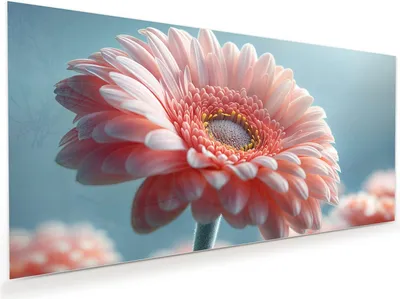 Produktbild von Glasbild 80x40cm in XXL für Wohnzimmer, Schlafzimmer Motiv Blumenpracht