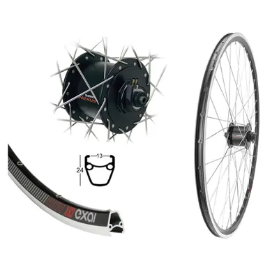 Produktbild von Vorderrad 28" XR3 Rennrad Shimano Nabendynamo DH-C3000 13-622 Hohlkammer schwarz