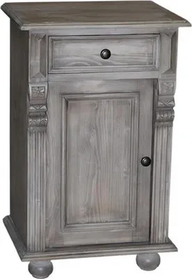 Produktbild von Casa Padrino Jugendstil Nacht Schrank Kommode mit Schublade und Schrankfach - Landhaus Shabby Chic Möbel - Massivholz Nachtschränkchen Barock