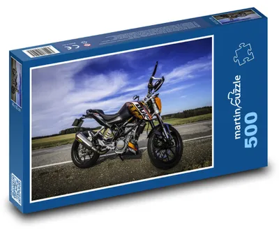 Zdjęcie produktu dla Puzzle 500 Sportowy motocykl na drodze - martinpuzzle
