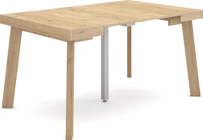 Immagine prodotto di TAPA Consolle allungabile, 140x90x73cm, Per 6 persone, Gambe in legno, Rovere