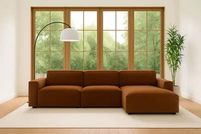 Produktbild von Kaiser Möbel Ecksofa Cursal L-Form, Stoff Salvador, Dunkelbraun, Rechts