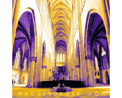 Produktbild von Glasbild Magdeburg Dom innen 20x20 cm