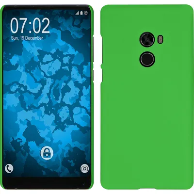 Produktbild von PhoneNatic Case kompatibel mit Xiaomi Mi Mix 2 - Hülle grün gummiert Hard-case Cover