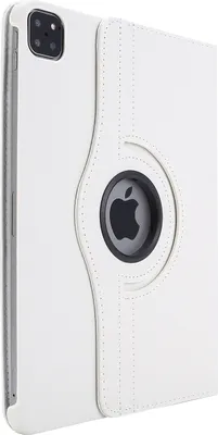 Produktbild von 360° Schutz Hülle für Apple iPad Pro 12.9" 3.+4. Generation 2018 2020 Case Etui Tasche Cover Drehbar - WEISS