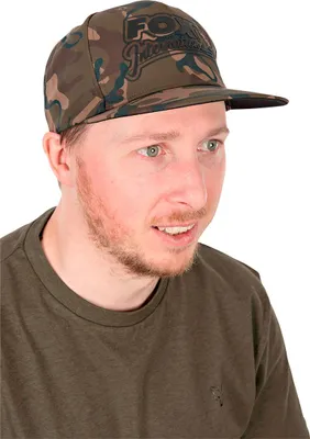 Produktbild von Fox Carp Herren Camo Flat Peak Snapback Cap